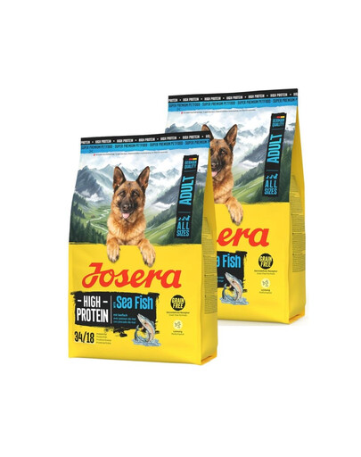 JOSERA High Protein Adult Sea Fish proteinreiches Hundefutter 2x3 kg