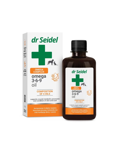 DR SEIDEL Omega 3-6-9 Öl für Hunde und Katzen 250ml