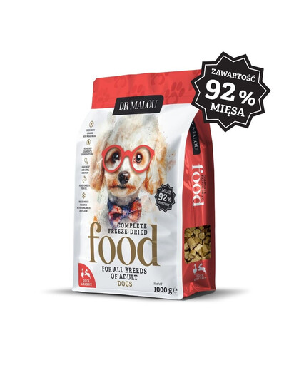 DR MALOU Gefriergetrocknetes Hundefutter mit Ente und Kaninchen 2x1 kg