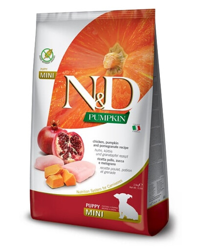 N&D Pumpkin Dog Puppy Mini chicken & pomegranate 800 g kurczak i granat dla szczeniąt