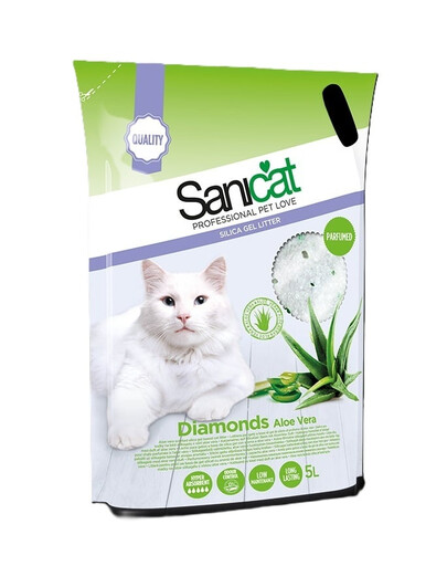 Diamonds Aloe Vera 5 l chłonna ściółka do kuwety dla kotów