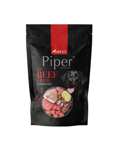 PIPER Animals Nassfutter mit Rinderleber und Kartoffel für adulte Hunde 500 g