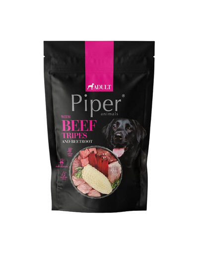 PIPER Animals Nassfutter mit Rindermägen und Rote Beete für adulte Hunde 500 g