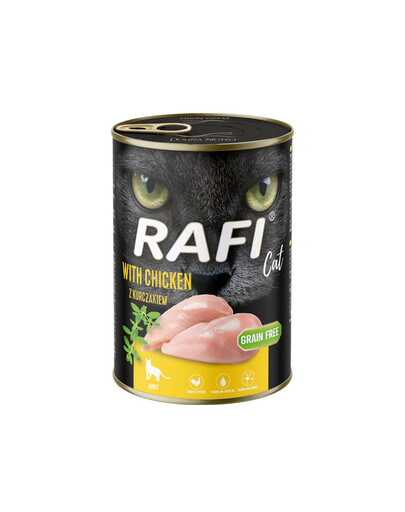 RAFI Cat Nassfutter mit Huhn für adulte Katzen getreidefrei 400 g