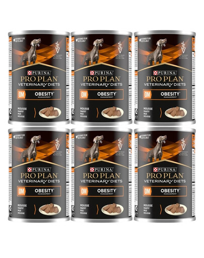PURINA PRO PLAN Veterinary Diets Canine OM Obesity Management Mousse 6x400 g