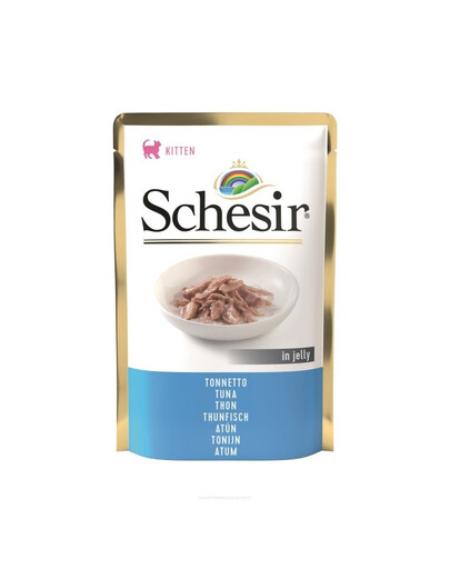 SCHESIR Nassfutter Thunfisch für Kätzchen 6x85 g