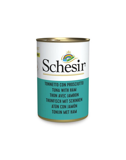 SCHESIR Nassfutter Thunfisch mit Schinken für Katzen 6x140 g