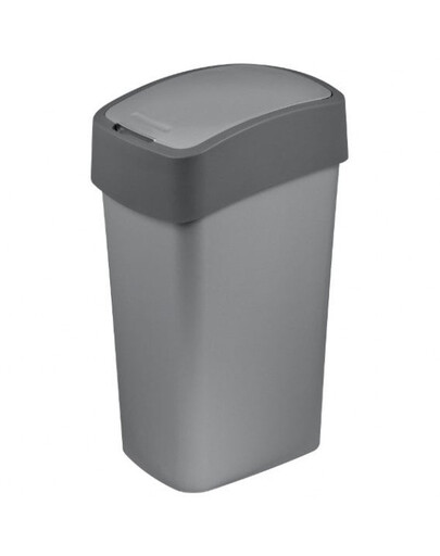 CURVER Mülleimer FLIP BIN 45L silber/grau
