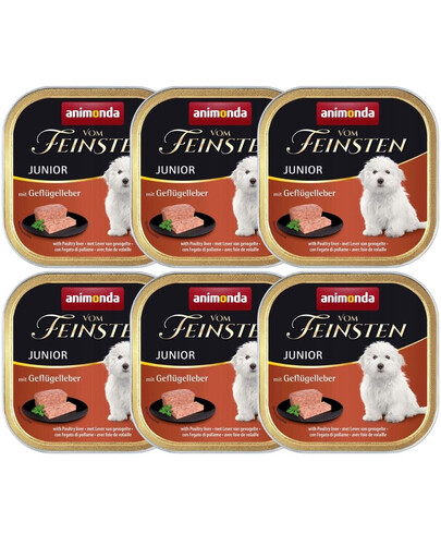 ANIMONDA Vom Feinstein junior 6x150g wątróbka drobiowa