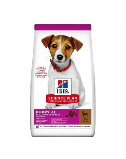 HILL'S Science Plan Puppy Small Mini Lamb and Rice mit Lamm und Reis Trockenfutter für Welpen kleiner Rassen 6 kg