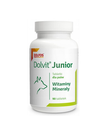 DOLFOS Dolvit Junior 90 Tab. Vitamin- und Mineralstoffpräparat für Welpen und Junghunde