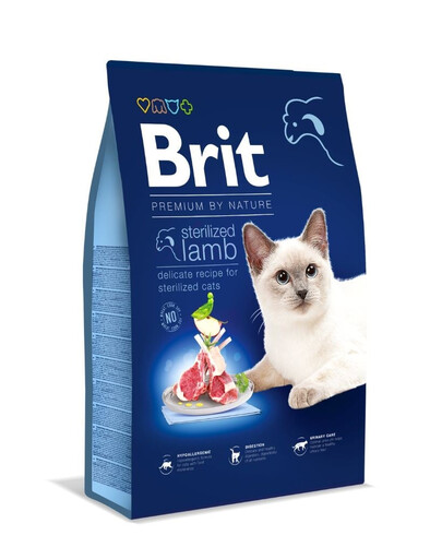 Cat Premium by Nature Sterilised lamb 8 kg