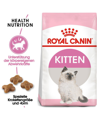 ROYAL CANIN Kitten Trockenfutter für Kätzchen im Alter von 4 bis 12 Monaten 3x400 g