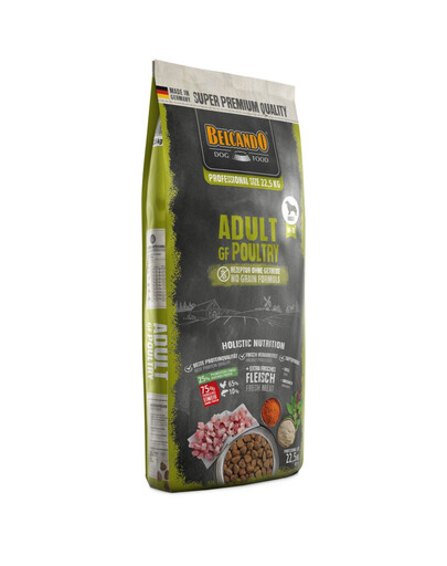 BELCANDO Grain Free Adult Poultry getreidefreies Futter für adute M-XL Hunde 22,5 kg