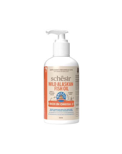 SCHESIR Omega 3 Plus Fischöl für Hunde und Katzen 250 ml