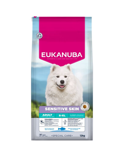 EUKANUBA Special Care Adult Sensitive Skin Trockenfutter für adulte Hunde mit empfindlicher Haut 12 kg