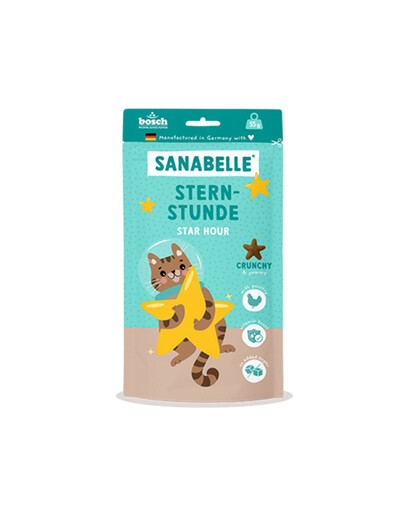 SANABELLE Sternstunde Snacks mit Geflügel knusprig für Katzen 55g