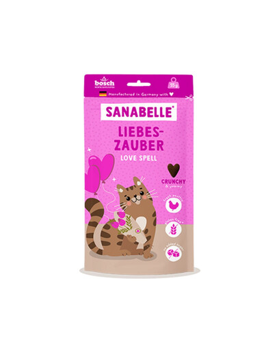 SANABELLE Liebes Zauber Snacks mit Geflügel knusprig für Katzen 55g