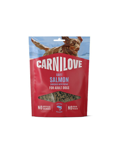 CARNILOVE weiche Snacks mit Lachs und Thymian für adulte Hunde getreidefrei 200g