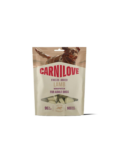 CARNILOVE liofilisierte Leckerlis mit Lamm für Hunde getreidefrei 60g