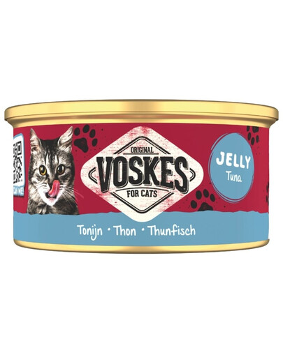 VOSKES Nassfutter mit Thunfisch in Gelee für Katzen 85g
