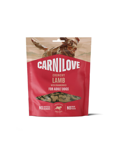 CARNILOVE Crunchy Snack mit Lamm und Cranberries für adulte Hunde knusprig getreidefrei 200g