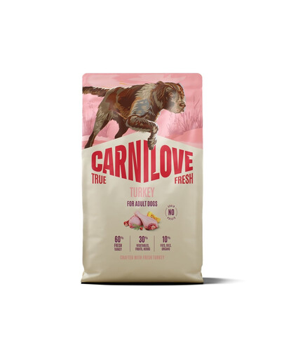 CARNILOVE True Fresh Trockenfutter mit Pute für adulte Hunde getreidefrei 4 kg
