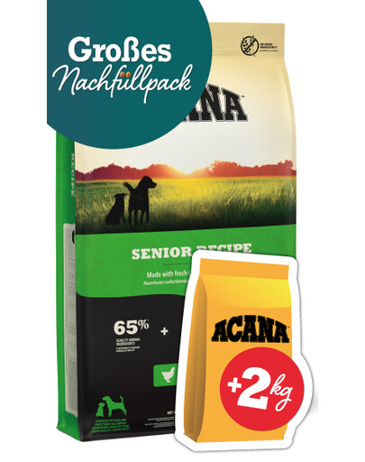 ACANA Senior Dog 11.4 kg + ACANA Adult Small Breed Dog 2 kg GRATIS sucha karma dla psa