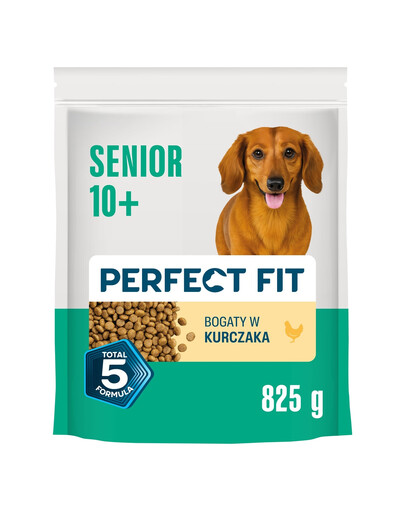 PERFECT FIT Senior 10+ Trockenfutter mit Huhn für ältere kleine Hunde 825 g