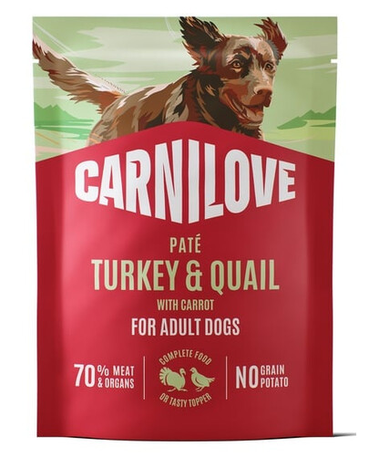 CARNILOVE Dog Pouch Turkey and Quial 300g karma mokra indyk i przepiórka dla dorosłych psów