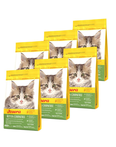 JOSERA Kitten GrainFree Sucha karma dla kociąt 6x400 g