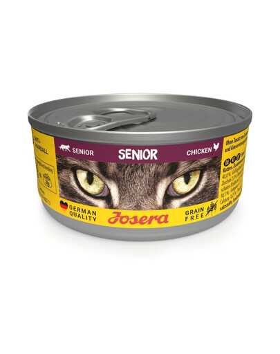 JOSERA Senior Cat Nassfutter mit Huhn für ältere Katzen getreidefrei 85 g