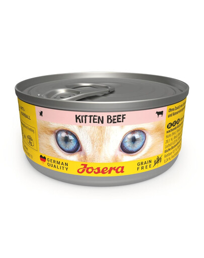 JOSERA Kitten Beef Nassfutter mit Rind für Kätzchen getreidefrei 85 g