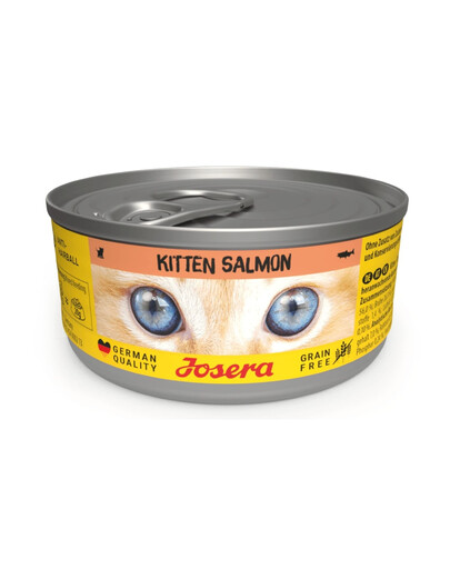 JOSERA Kitten Salmon Nassfutter mit Lachs für Kätzchen getreidefrei 85 g