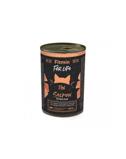 FITMIN For Life Nassfutter mit Lachs in Soße für sterilisierten Katzen getreidefrei 400 g