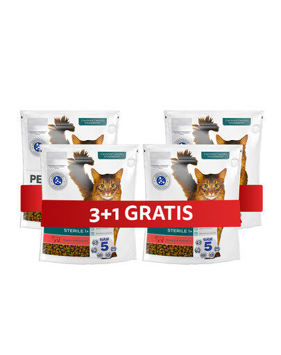 PERFECT FIT Sterile 1+ Trockenfutter mit Rind für adulte Katzen nach der Sterilisation 4 x 750 g