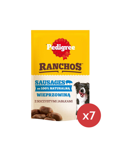 PEDIGREE Ranchos Sausages Würstchen mit Schweinefleisch 7 x 60g