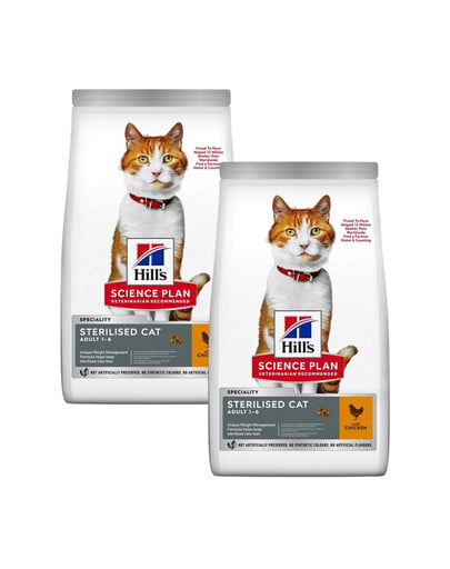 HILL'S Science Plan Young Adult Sterilised Cat Sucha mit Huhn 2x10 kg