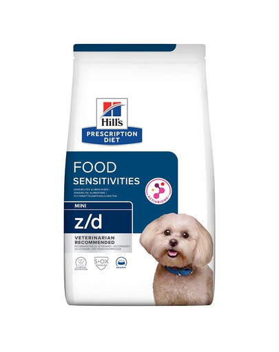 HILL'S Prescription Diet Canine z/d Mini Food Sensitivities für kleine Hunderassen mit empfindlichem Verdauungssystem 6 kg