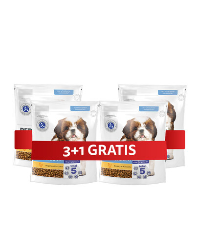 PERFECT FIT Junior Trockenvollnahrung mit Huhn für Welpen kleiner Rassen 4 x 825 g