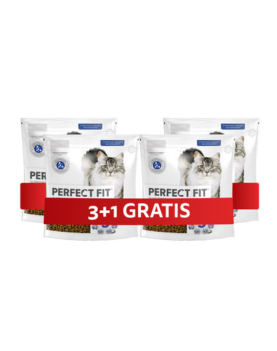 PERFECT FIT (Indoor 1+) Reich an Huhn – Trockenfutter für Wohnungskatzen 4 x 750 g