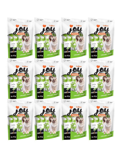 CALIBRA Joy Yummy Tuna Treat cremige Snacks mit Thunfisch für Katzen 60x15 g