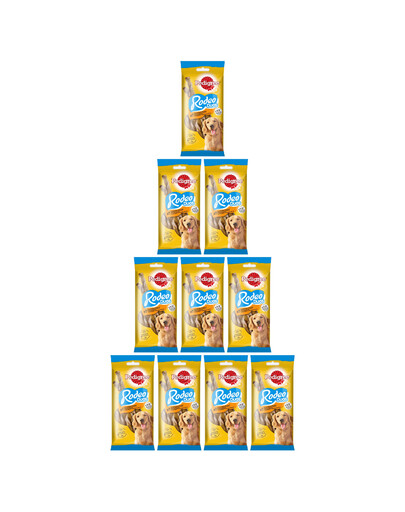 PEDIGREE Rodeo Duos Snacks mit Huhn und Bacon Geschmack für adulte Hunde 10 x 123g