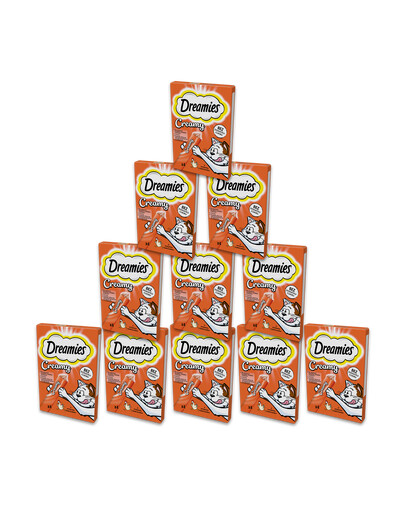 DREAMIES cremige Snacks mit Huhn für Katzen 11x4x10 g