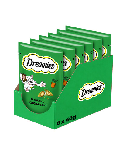DREAMIES knusprige Snacks mit Katzenminze für Katzen 6x60 g