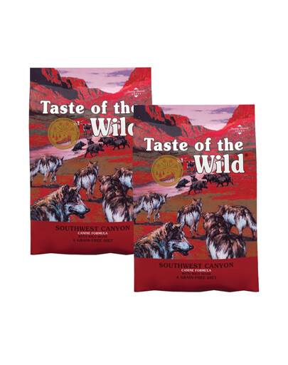TASTE OF THE WILD Southwest Canyon mit Wildfleisch für alle Hunde getreidefrei 2x5,6 kg