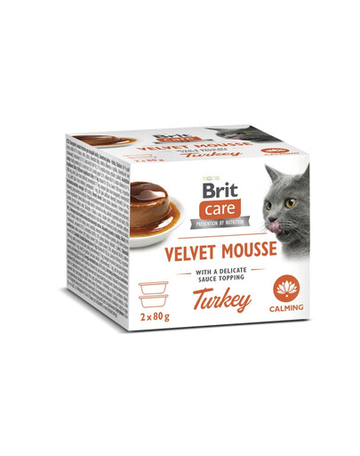 BRIT Care Cat Velvet Mousse Turkey Nassfutter mit Truthahn für Katzen 2x80 g