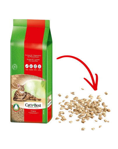 Cat's Best Original Katzenstreu Klumpstreu pflanzlich klumpend mit maximaler Saugkraft staubarm 40 L