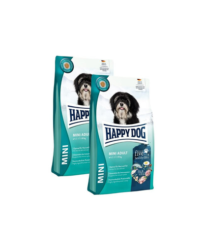 HAPPY DOG Fit & Vital Adult Mini 2x4 kg sucha karma dla psów małych ras
