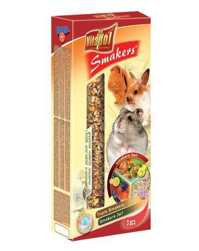 VITAPOL Smakers Snack für Nager und Kaninchen 120g